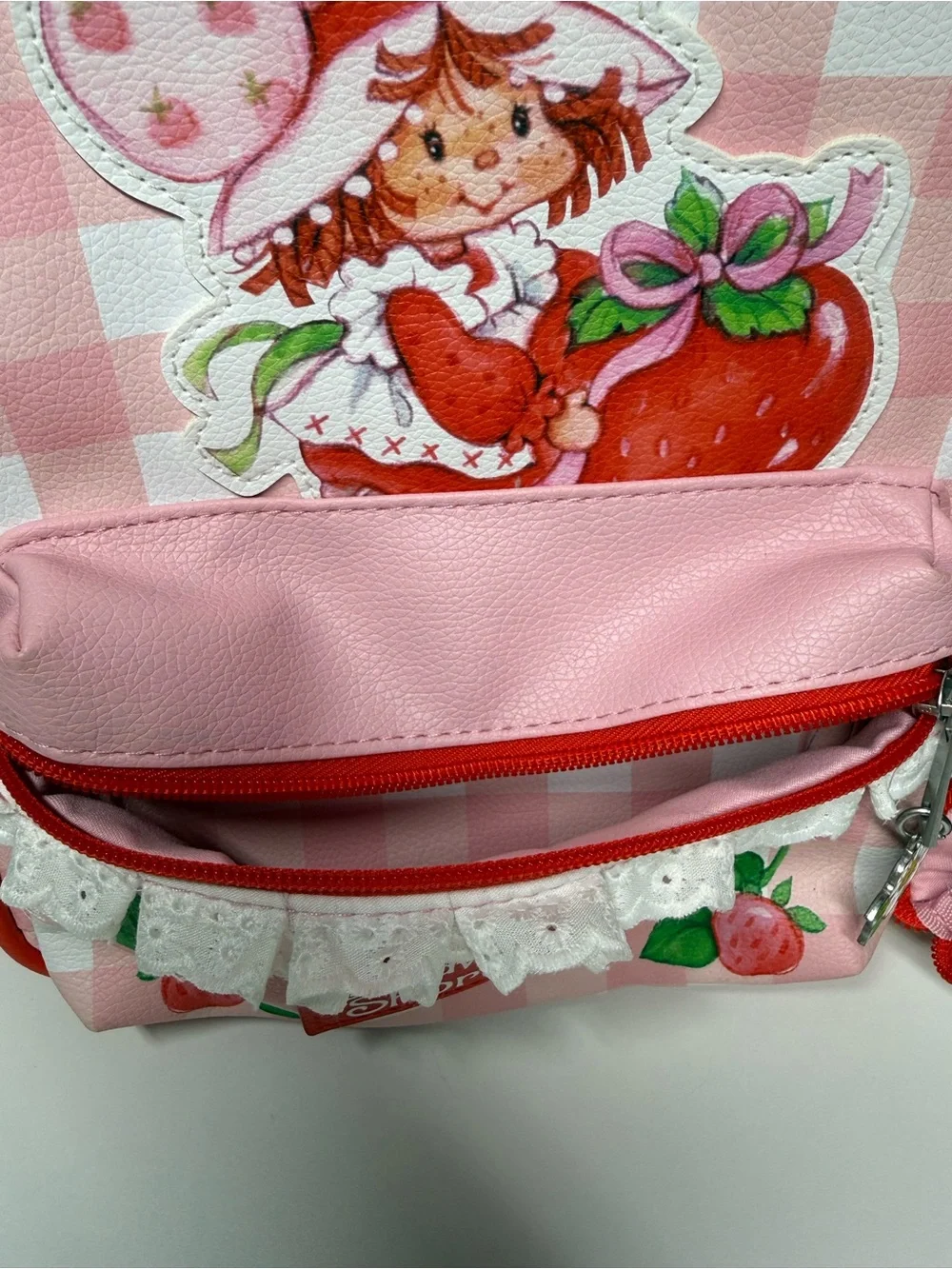 Strawberry Shortcake Small Backpack Coin Purse Pink Red